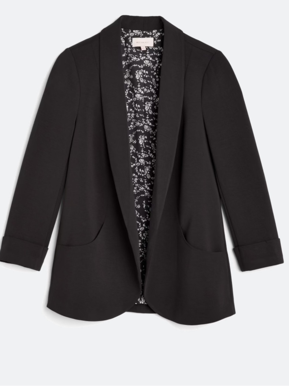 NWT Skies Are Blue Black Open-Front Women’s Soft Tunic Blazer - Size S